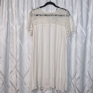 H&M Ivory Dress with Lace